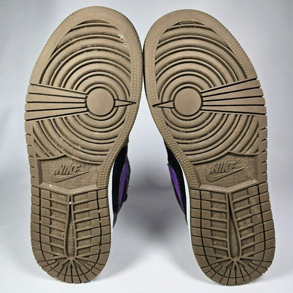 Nike Air Jordan 1 Mid GS Shoes Mocha Brown / Purple DQ8423-215 Size 5Y / 6.5W - Picture 10 of 10